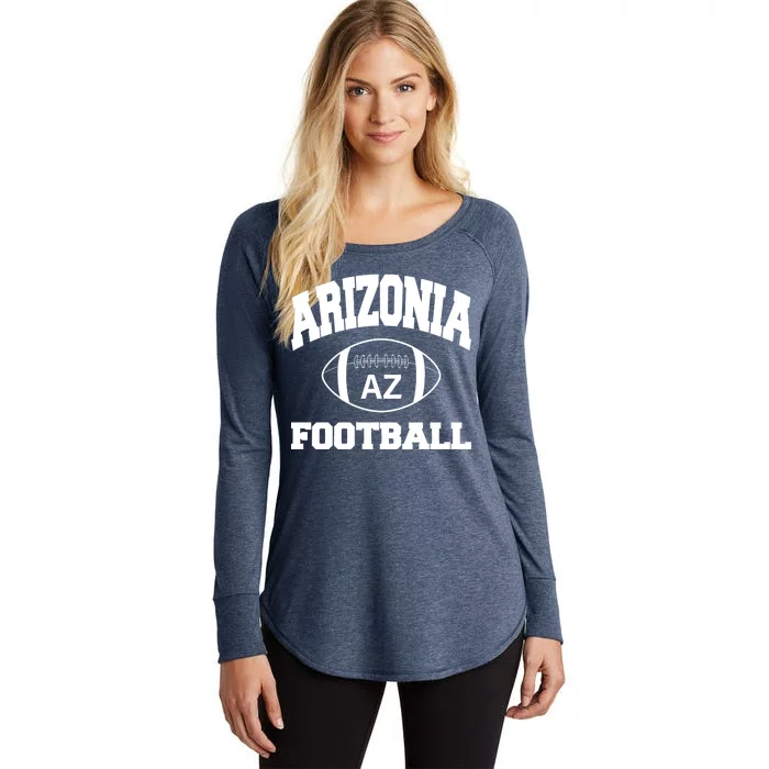 Arizona Football Classic AZ Logo Women's Perfect Tri Tunic Long Sleeve Shirt