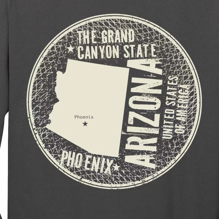 Arizona Grand Canyon State Retro Circle Long Sleeve Shirt