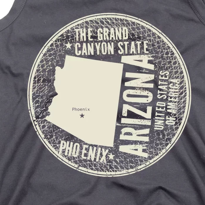 Arizona Grand Canyon State Retro Circle Tank Top