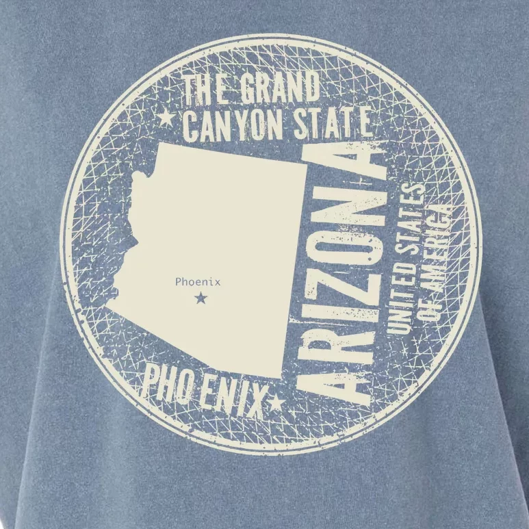 Arizona Grand Canyon State Retro Circle Garment-Dyed Women's Muscle Tee