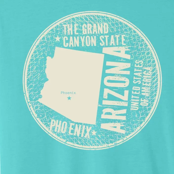 Arizona Grand Canyon State Retro Circle ChromaSoft Performance T-Shirt