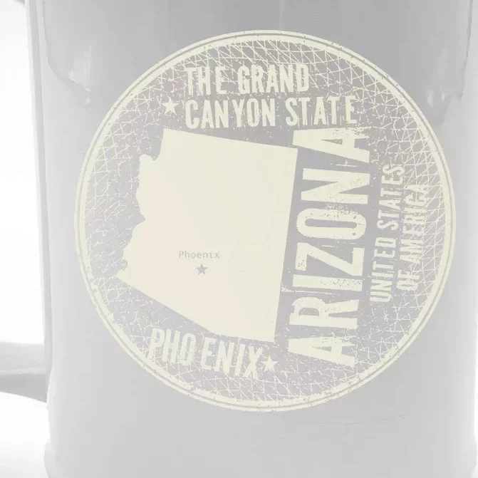 Arizona Grand Canyon State Retro Circle Front & Back Beer Stein