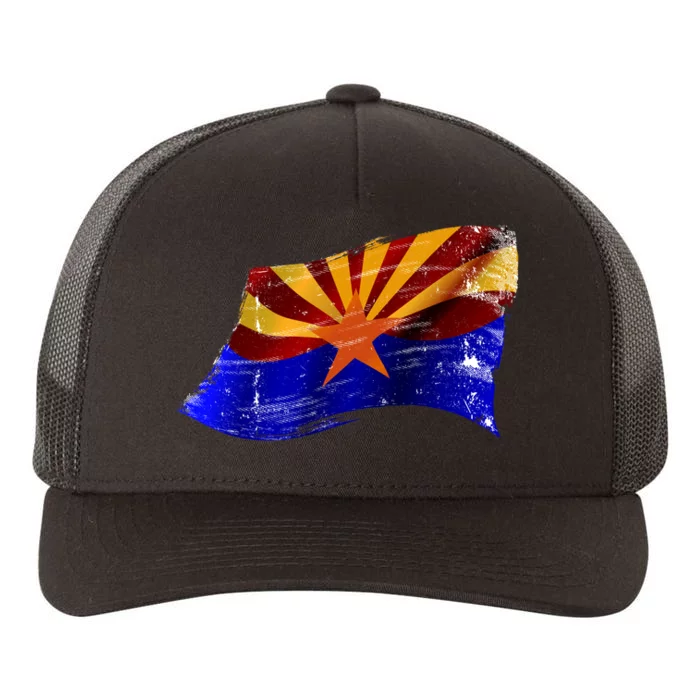 Arizona Grunge Flag Yupoong Adult 5-Panel Trucker Hat