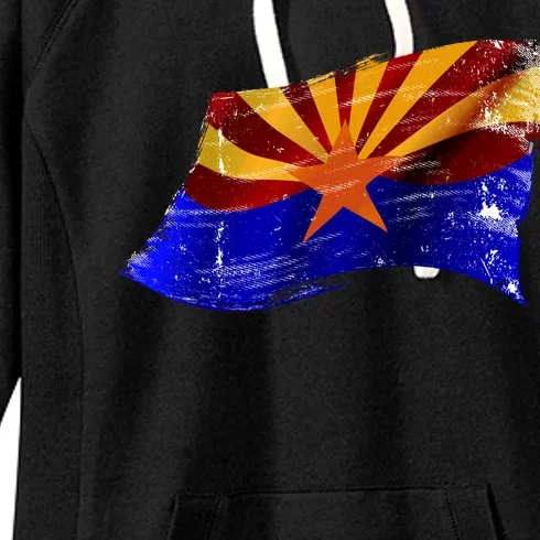 Arizona Grunge Flag Women's Fleece Hoodie