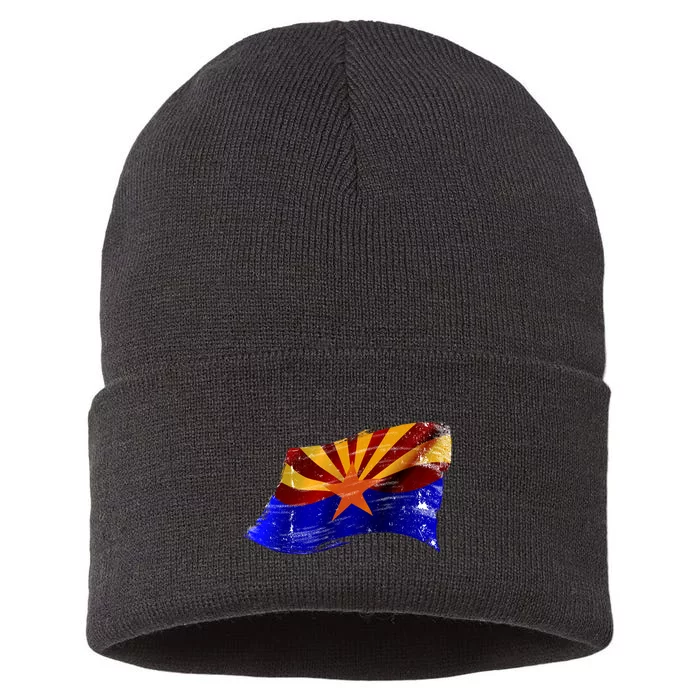 Arizona Grunge Flag Sustainable Knit Beanie