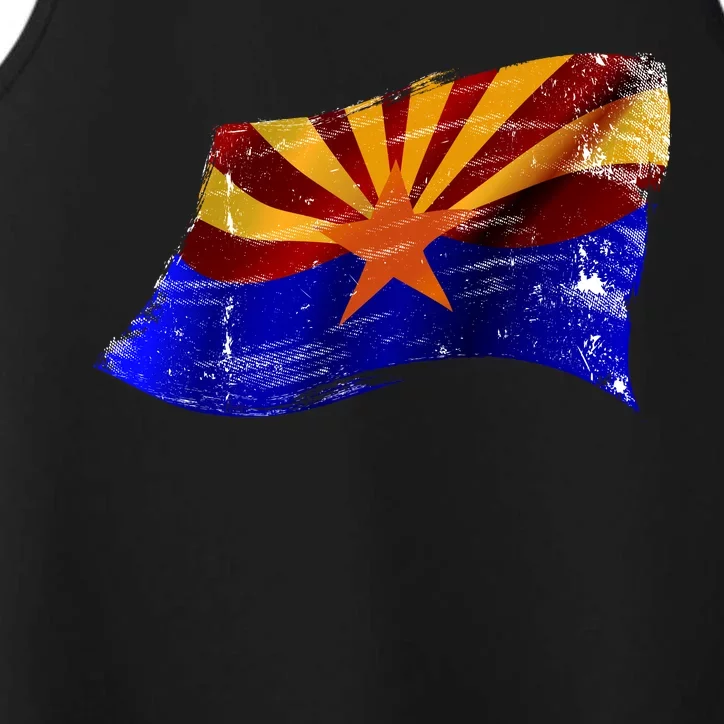 Arizona Grunge Flag Performance Tank