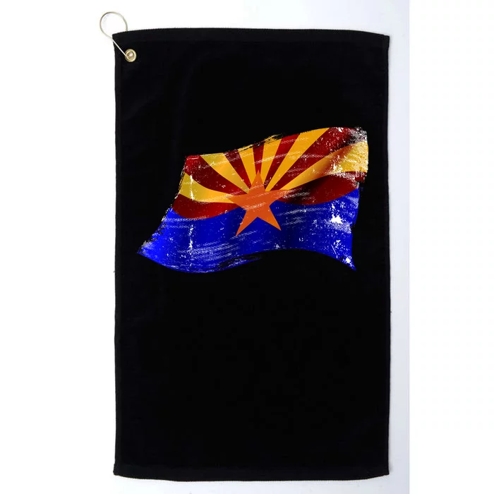 Arizona Grunge Flag Platinum Collection Golf Towel