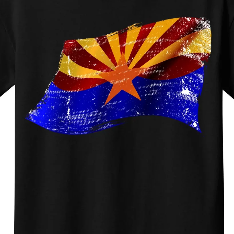 Arizona Grunge Flag Kids T-Shirt