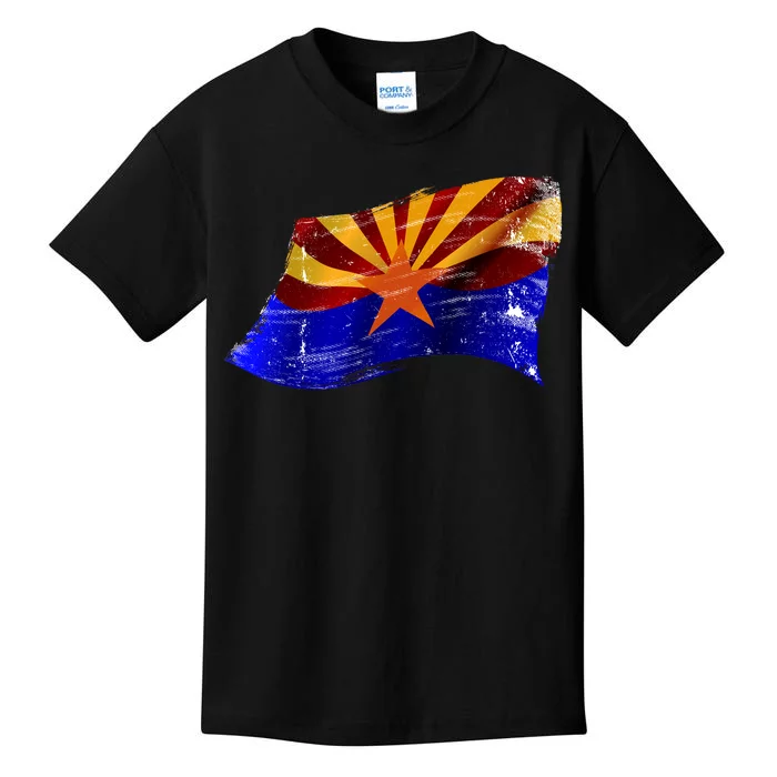 Arizona Grunge Flag Kids T-Shirt