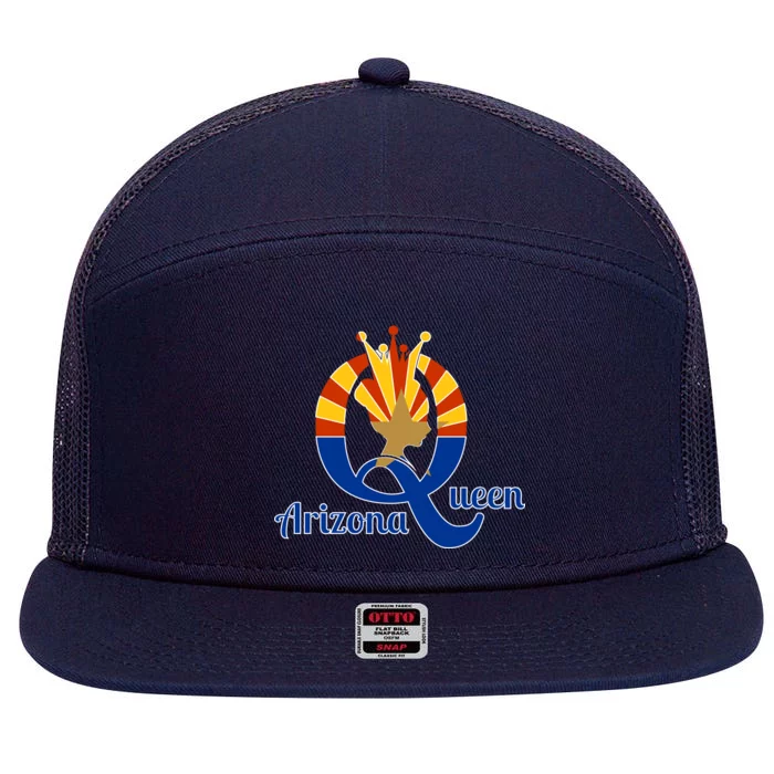 Arizona Queen 7 Panel Mesh Trucker Snapback Hat