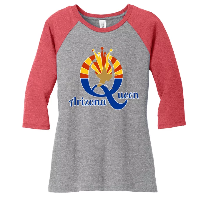 Arizona Queen Women's Tri-Blend 3/4-Sleeve Raglan Shirt