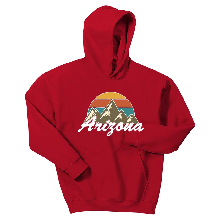 Arizona Retro AZ Mountain Kids Hoodie