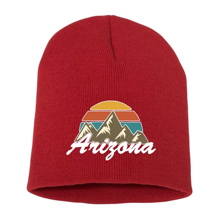 Arizona Retro AZ Mountain Short Acrylic Beanie