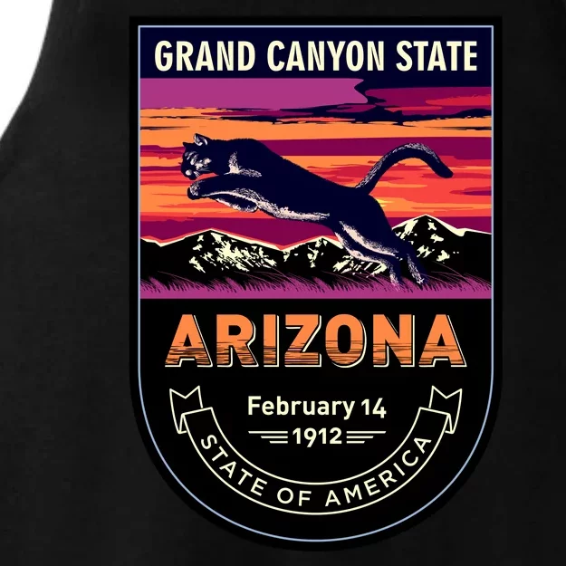 Arizona State Emblem Ladies Tri-Blend Wicking Tank