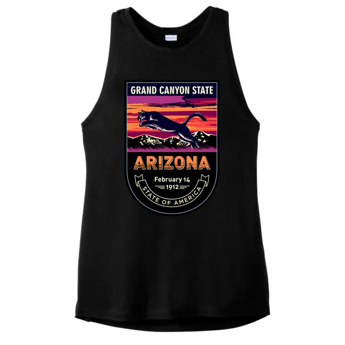 Arizona State Emblem Ladies Tri-Blend Wicking Tank