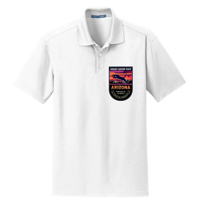 Arizona State Emblem Dry Zone Grid Performance Polo