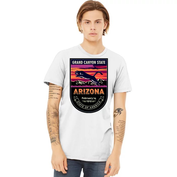 Arizona State Emblem Premium T-Shirt