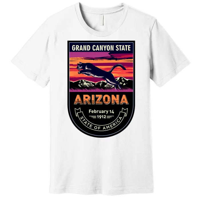 Arizona State Emblem Premium T-Shirt