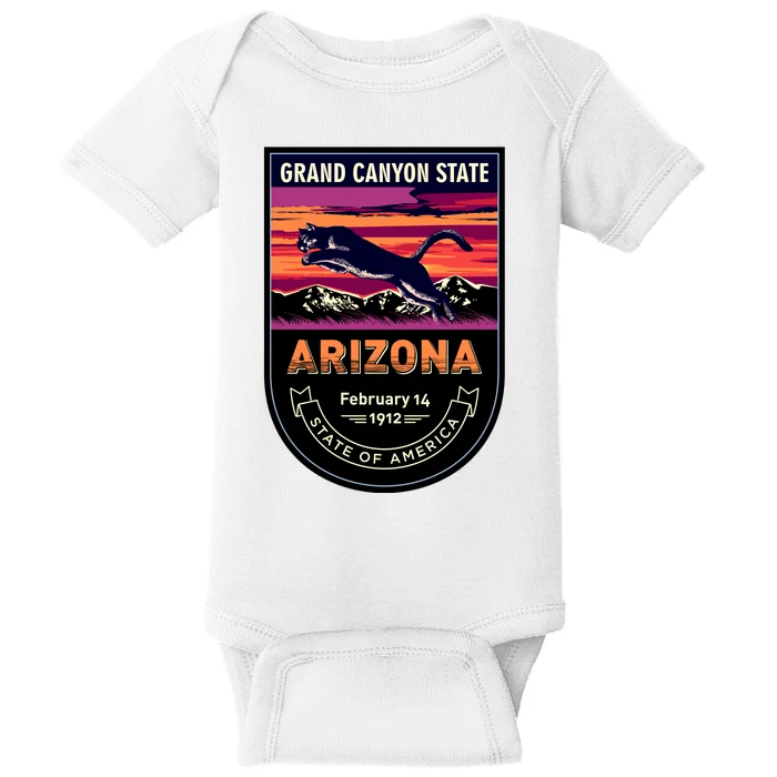 Arizona State Emblem Baby Bodysuit