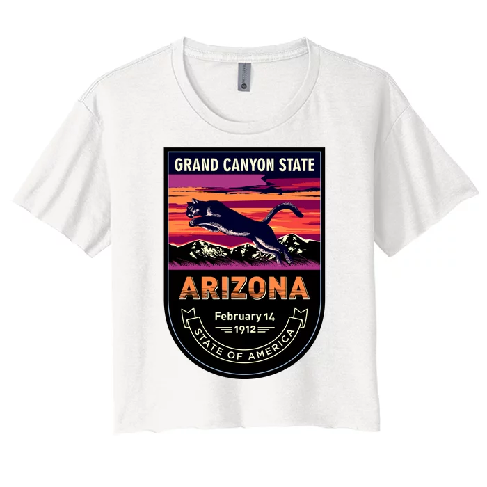 Arizona State Emblem Women's Crop Top Tee