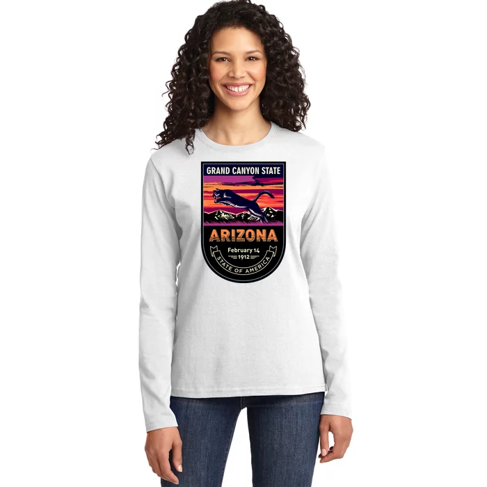 Arizona State Emblem Ladies Long Sleeve Shirt