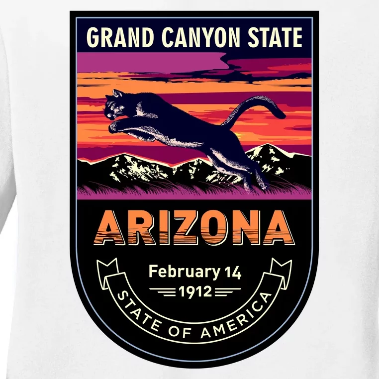 Arizona State Emblem Ladies Long Sleeve Shirt