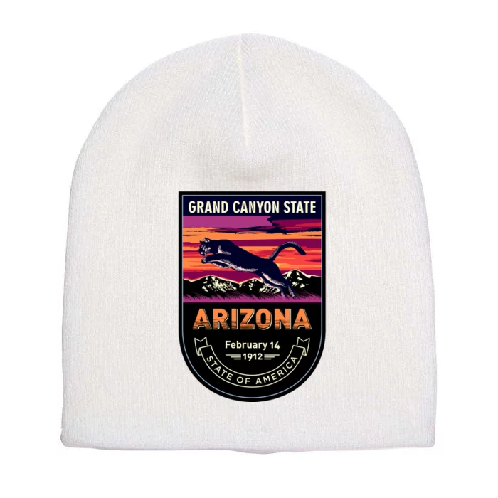 Arizona State Emblem Short Acrylic Beanie