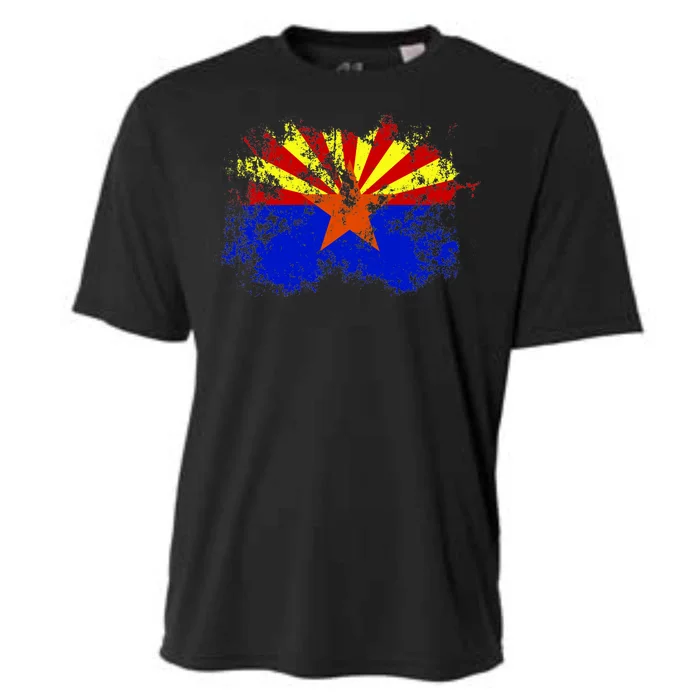 Arizona State Flag Grunge Cooling Performance Crew T-Shirt