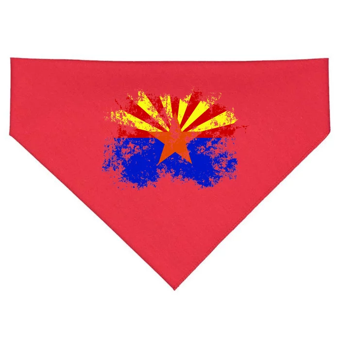 Arizona State Flag Grunge USA-Made Doggie Bandana