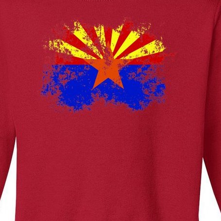 Arizona State Flag Grunge Toddler Sweatshirt