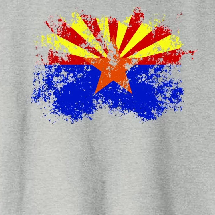 Arizona State Flag Grunge Women's Crop Top Tee