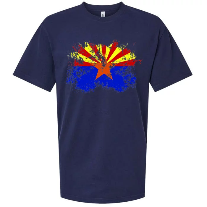 Arizona State Flag Grunge Sueded Cloud Jersey T-Shirt