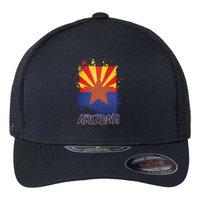 Arizona State Star Flag Flexfit Unipanel Trucker Cap