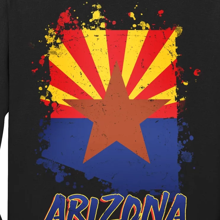 Arizona State Star Flag Tall Long Sleeve T-Shirt