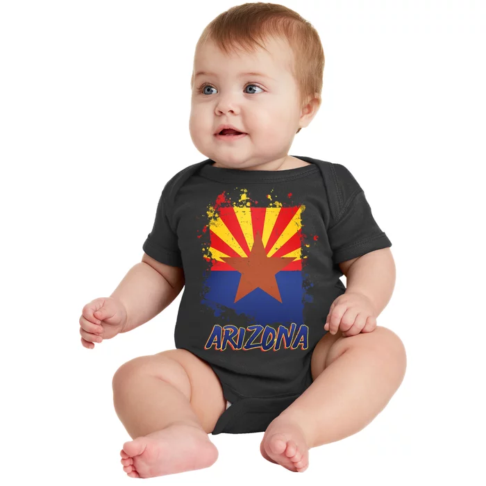 Arizona State Star Flag Baby Bodysuit