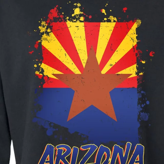 Arizona State Star Flag Cropped Pullover Crew