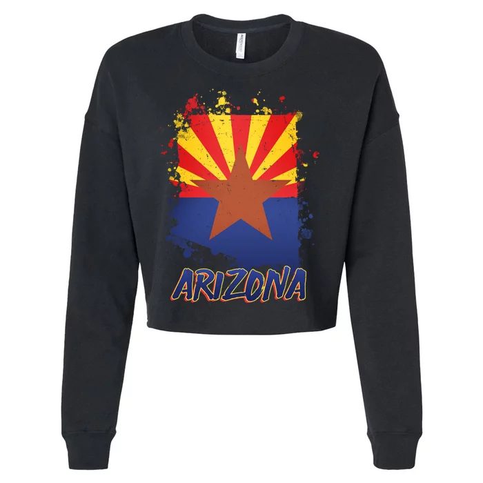 Arizona State Star Flag Cropped Pullover Crew