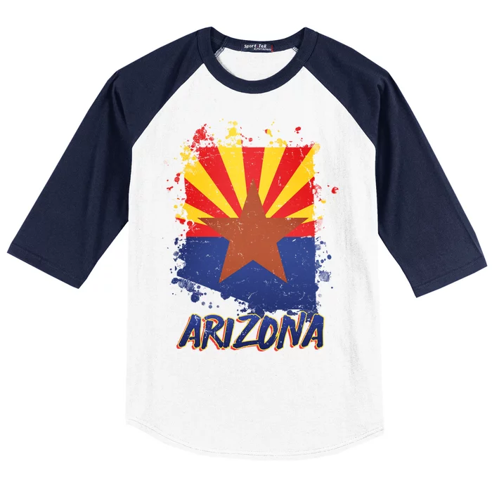 Arizona State Star Flag Baseball Sleeve Shirt