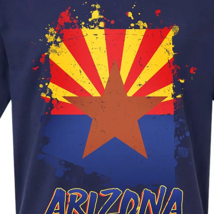 Arizona State Star Flag Sueded Cloud Jersey T-Shirt