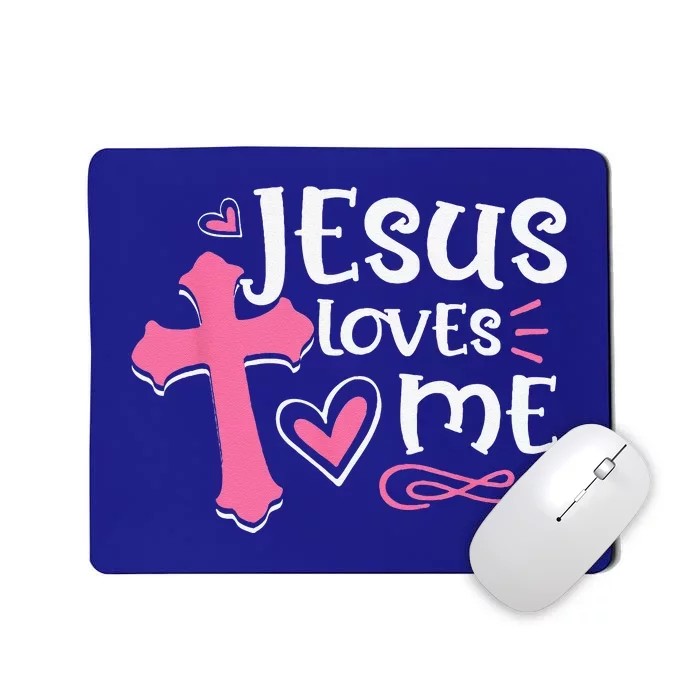 Awesome Religious Jesuss Love Jesus Loves Me Christian Mousepad