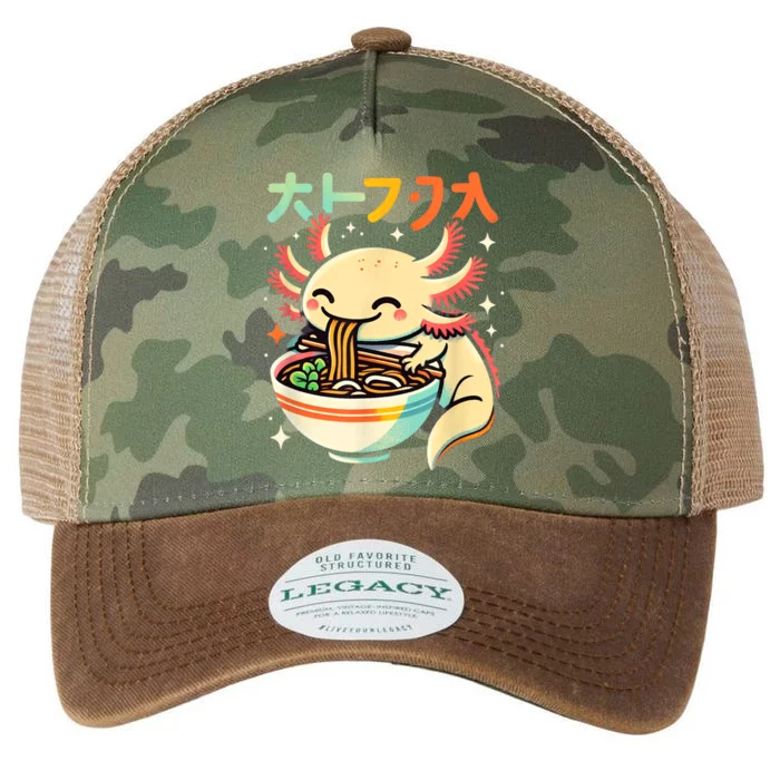 Axolotl Ramen Kawaii Neko Japanese Noodles Aesthetic Legacy Tie Dye Trucker Hat