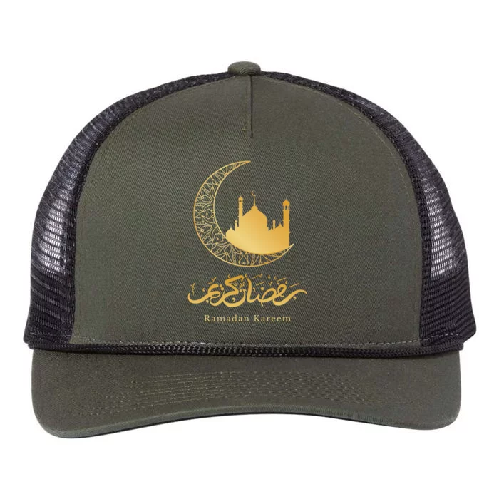 Arabic Ramadan Kareem Decoration Islamic Celebration Gift Retro Rope Trucker Hat Cap