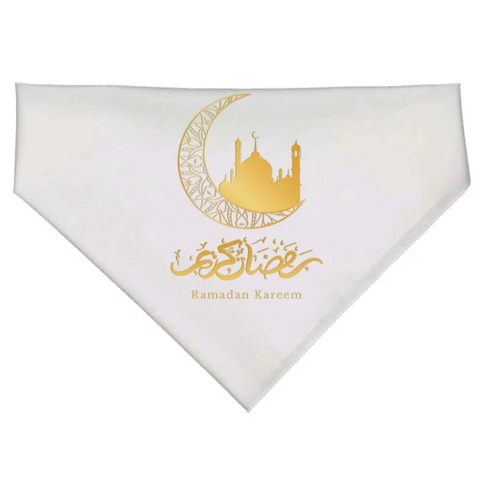 Arabic Ramadan Kareem Decoration Islamic Celebration Gift USA-Made Doggie Bandana