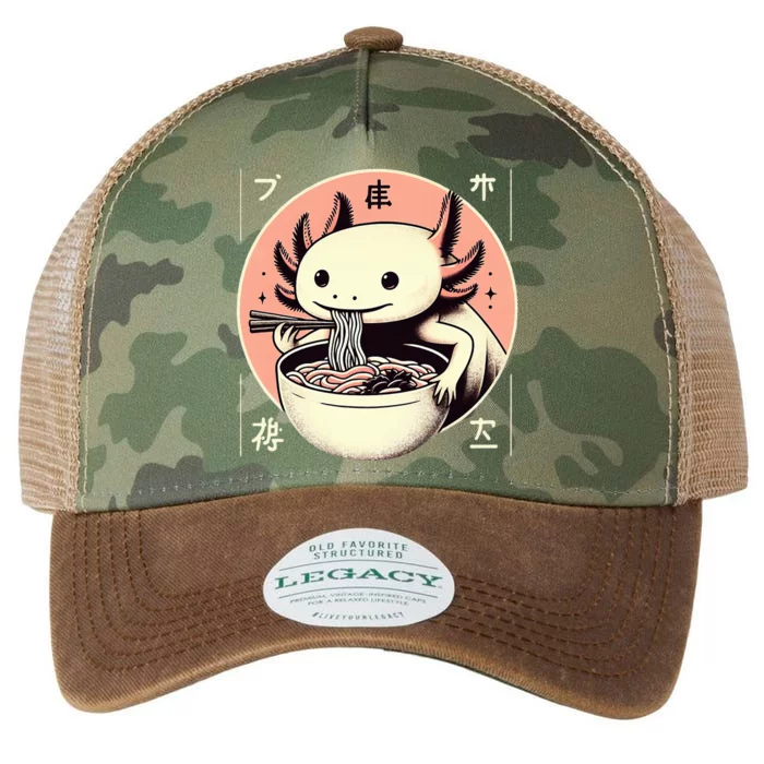 Axolotl Ra Kawaii Neko Japanese Noodles Aesthetic Legacy Tie Dye Trucker Hat