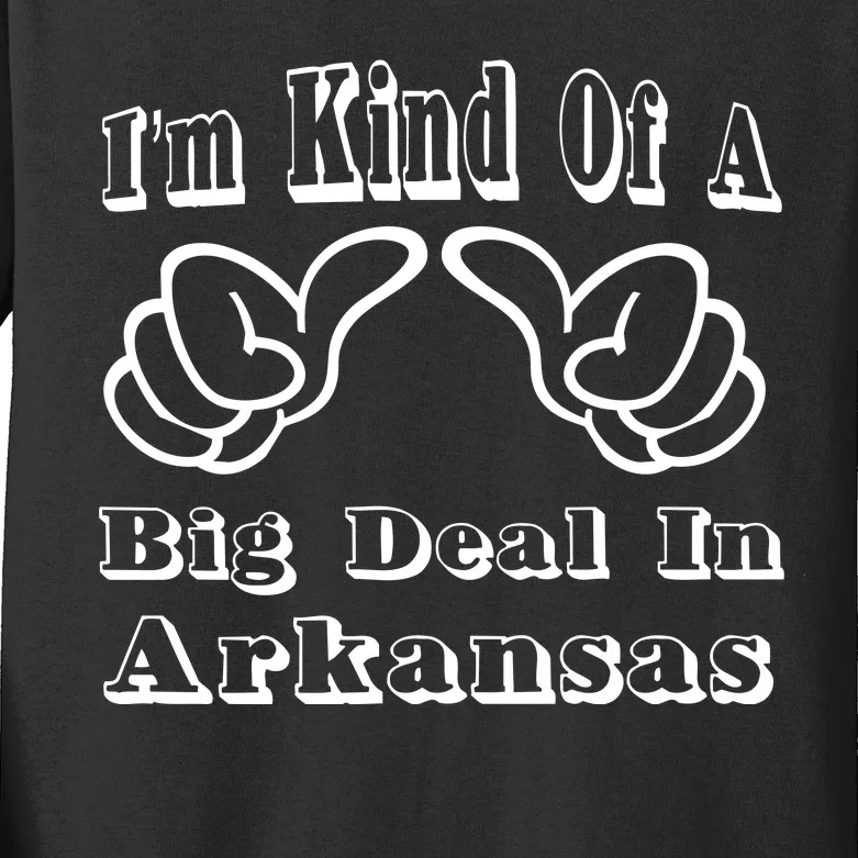 Arkansas Big Deal Kids Long Sleeve Shirt