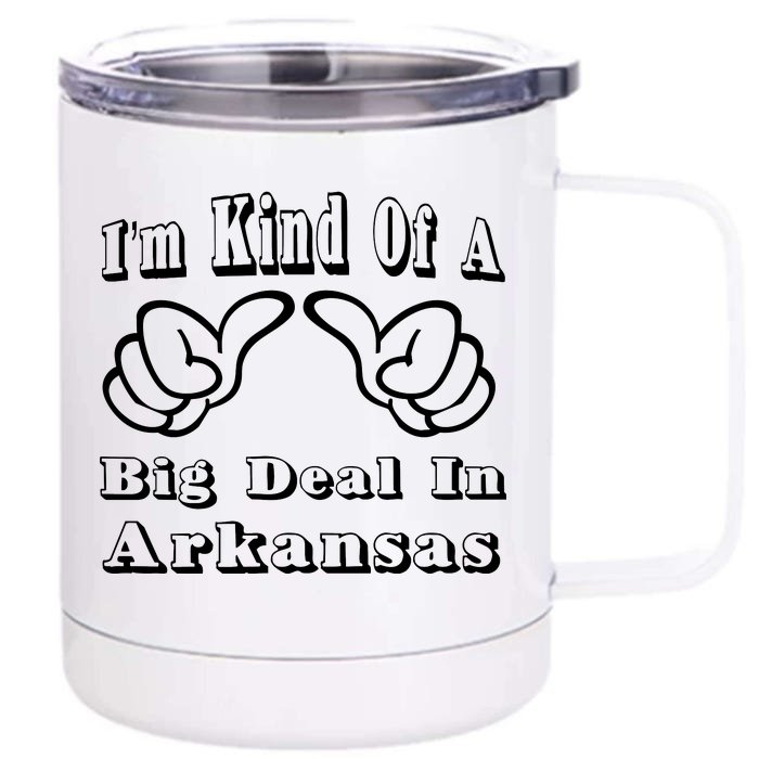 Arkansas Big Deal Front & Back 12oz Stainless Steel Tumbler Cup