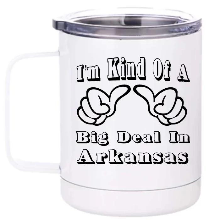 Arkansas Big Deal Front & Back 12oz Stainless Steel Tumbler Cup