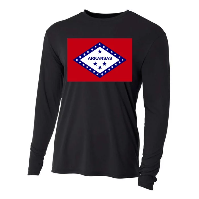 Arkansas State Flag Cooling Performance Long Sleeve Crew