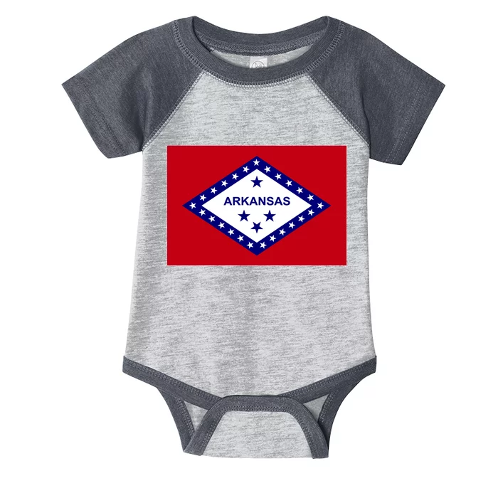 Arkansas State Flag Infant Baby Jersey Bodysuit