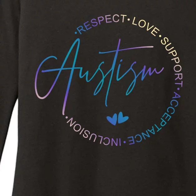 Autism Respect Love Support Acceptance Womens CVC Long Sleeve Shirt